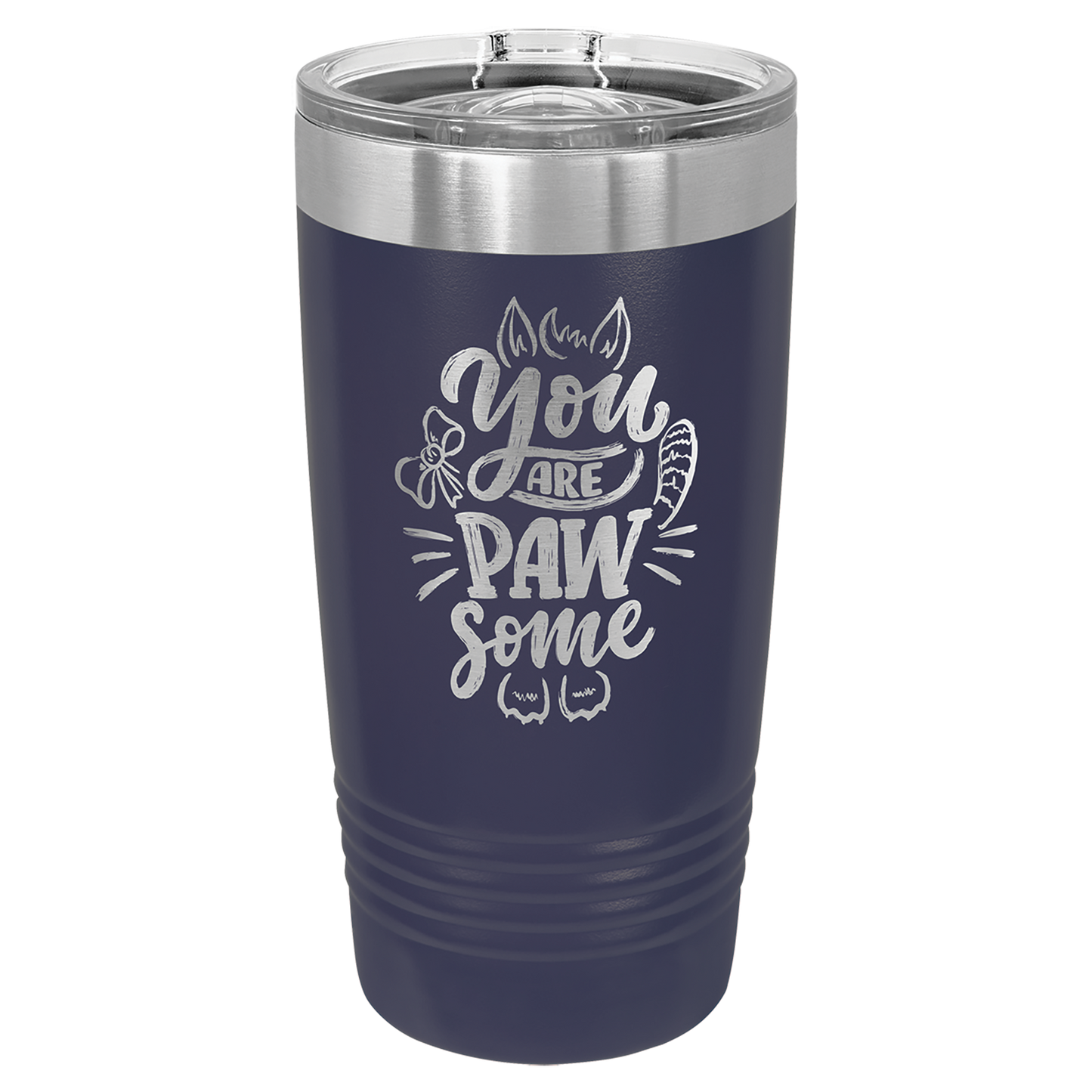 Custom 20 oz Engraved Tumbler (Navy Blue) – Personalized Drinkware for Any Occasion