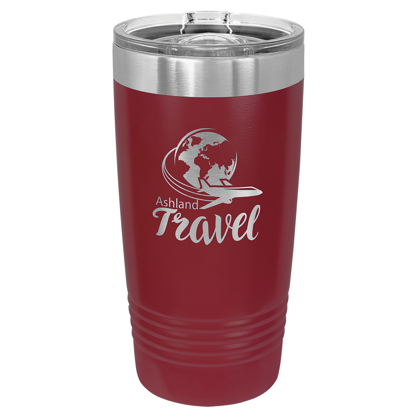 Custom 20 oz Engraved Tumbler (Maroon) – Personalized Drinkware for Any Occasion