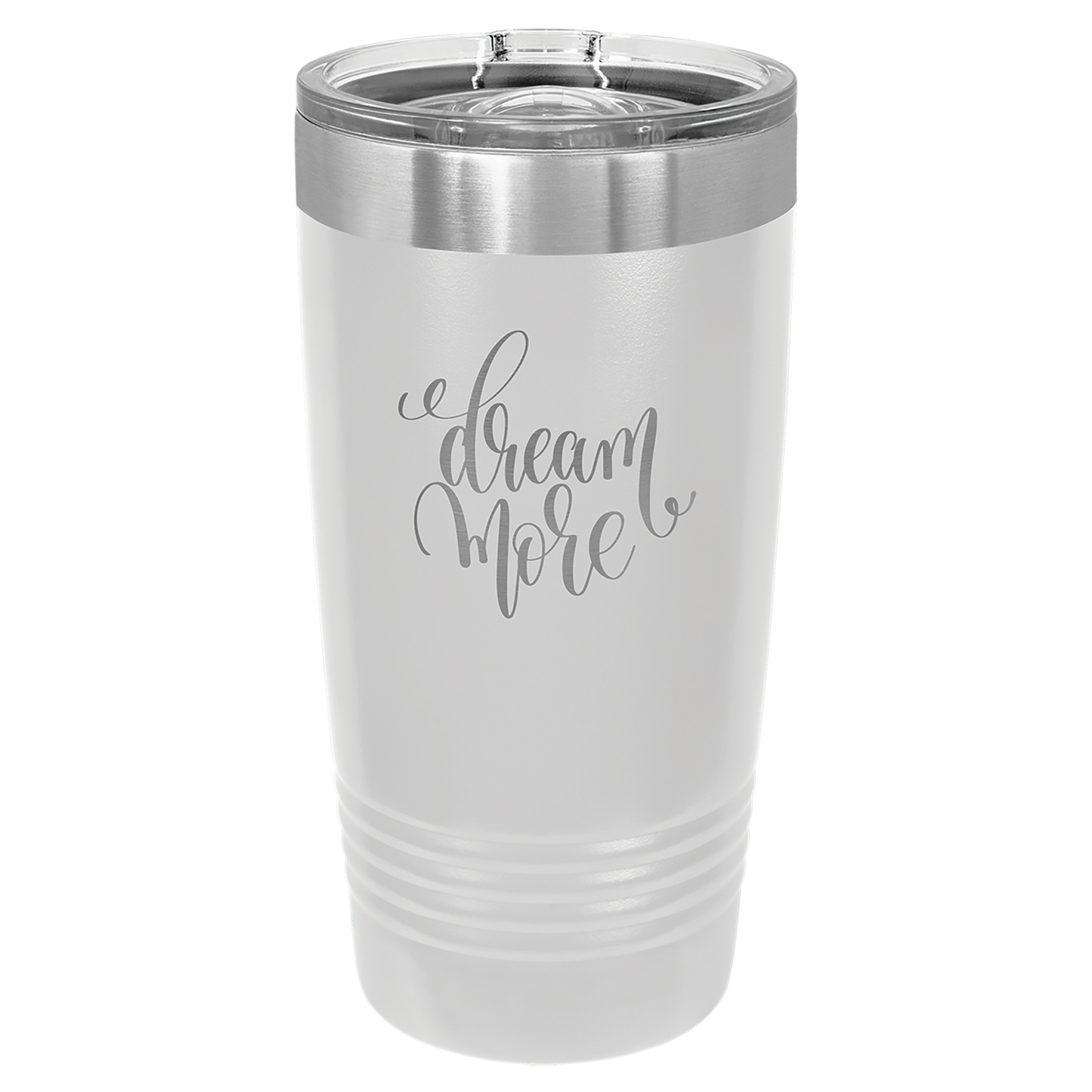 Custom 20 oz Engraved Tumbler (White) – Personalized Drinkware for Any Occasion
