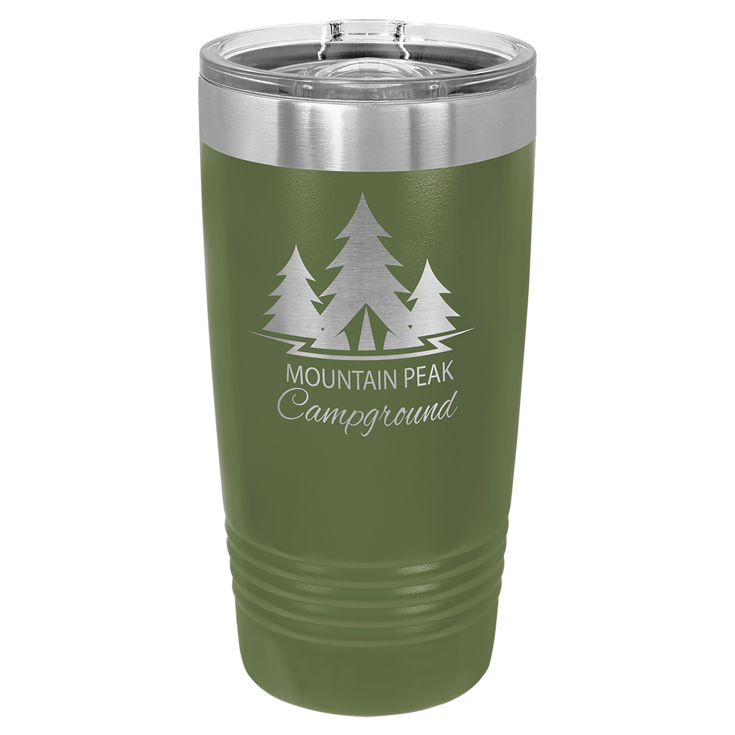 Custom 20 oz Engraved Tumbler (Olive) – Personalized Drinkware for Any Occasion