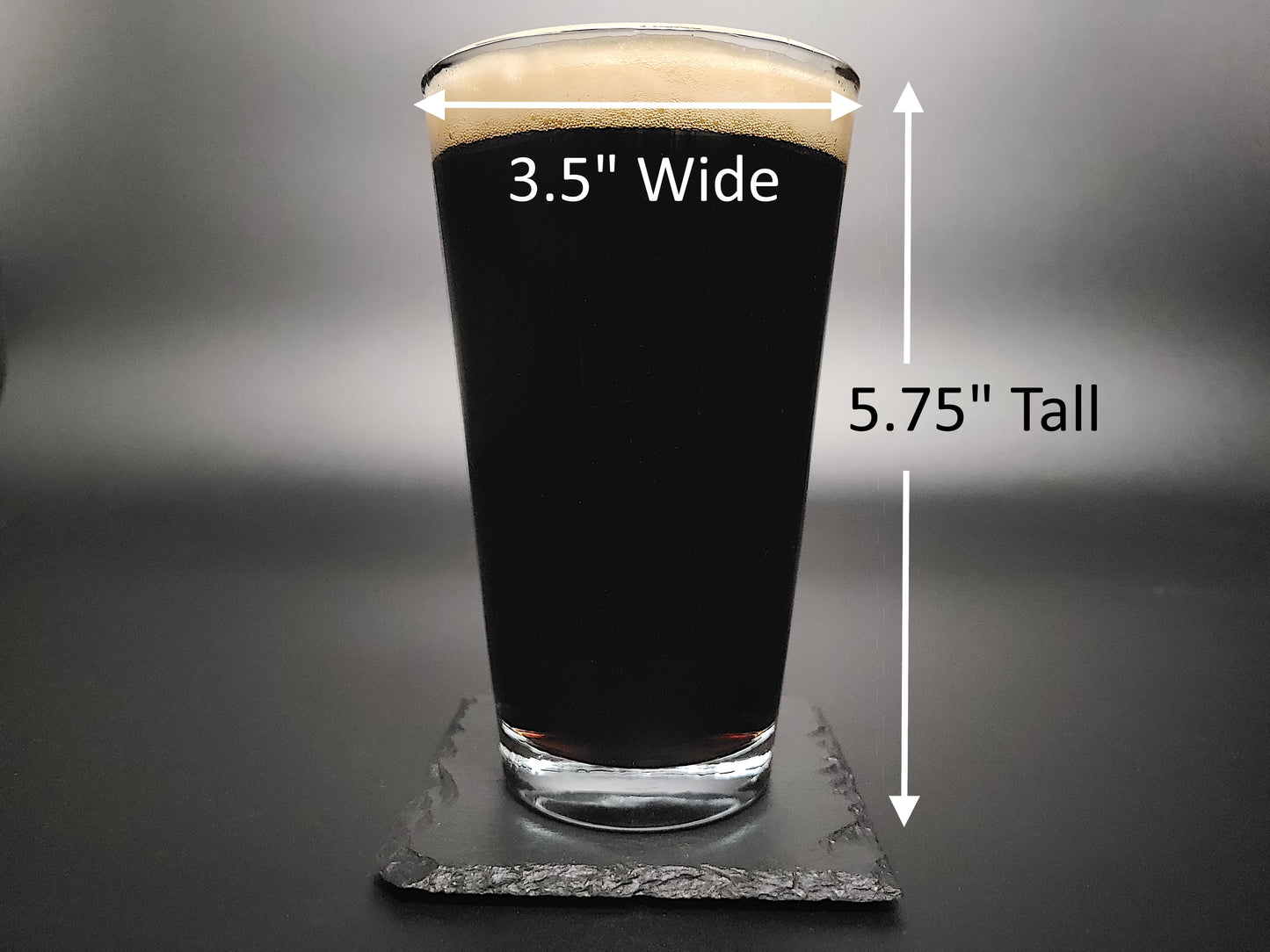 Happy Birthday Engraved Pint Glass โ Personalized 16oz Barware