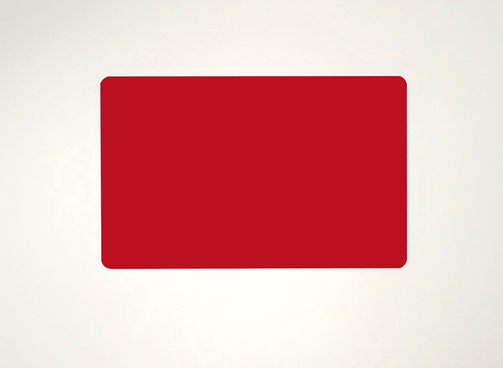Premium Metal Business Cards – Custom Engraved Aluminum (25–100 Count, Red)